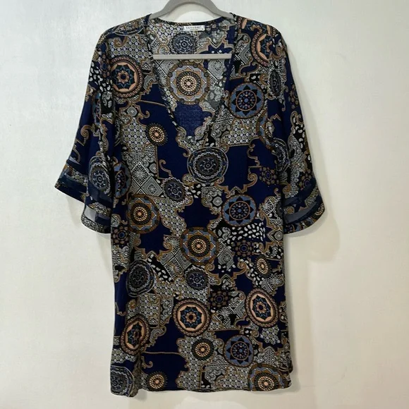 EKOUAER WOMENS SWIMSUIT BEACH COVERTUPS NAVY BLUE  SZ MD - Picture 2 of 9